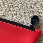 Ipsy  Cosmetic Case Matte Red Masquerade Eye Mask Bag 7” by 5” Like New Photo 5