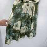 Vtg Y2K R&K Originals Babydoll Midi Dress 10 Cottage Floral Satin Ruched Flowy Green Photo 11