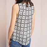 Anthropologie Maeve by Coralie Wrap Top black and white size 6 Photo 2