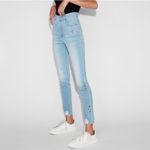 EXPRESS Super High Waisted Embellished Ripped Ankle Leggings Jeans Size 2 Short Photo 3