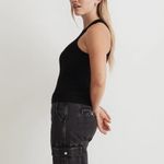 Madewell NWT Women's Black Signature Knit Cutaway Sweater Tank Top XXS Casual Photo 1