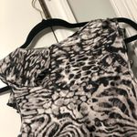 🔵 SALE 3/$25 SPENSE BLACK WHITE ZEBRA PRINT SLEEVELESS RUFFLED TANK BLOUSE S Photo 5