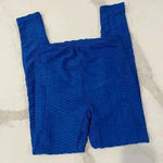 Ellie & Kate Scrunch Butt High Waisted Activewear Leggings Textured Womens Small Blue Photo 1