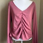American Vintage Y2K vintage ICE bell sleeve pink long sleeve shirt | m Photo 0