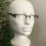 Black frame eyeglasses clear lenses eye wear office siren core preppy glasses minimalist goth bella hadid Photo 0