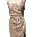 Aidan Mattox Beaded Lace Overlay Dress NWT Photo 0