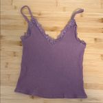 Urban Outfitters  Size Extra Small XS Purple Lace Trim Ribbed Women's Teen Top Photo 0