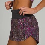 Lululemon  Speed Up Mid-Rise Short 4" Topography Multi Graphite Grey W7AVOT Sz 4 Photo 0