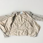 Chadwick's Vintage beige crepe chiffon evening dress beaded Wrap jacket 14 Photo 13