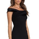 Halston Heritage Black Off Shoulder Dress with Crisscross Detail Sz. S Photo 1