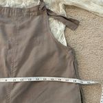 Forever 21 🌿EUC Women’s  Adjustable Tie Overalls Beige Size Small Boho Style🌿 Photo 9