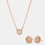 Coach  Open Circle Necklace and Stud Earring Set Photo 9