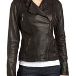 Michael Kors Like New MICHAEL Asymmetrical Motocycle Leather Jacket Photo 0