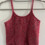 Vintage Plaid Crop Top Womens XL Red Cotton Smocked Ruffle Western 90s Festival Photo 0