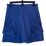 lucky in love Eyelet Blue Tier Athletic Skirt Size Small Photo 0