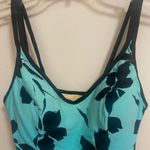 MiracleSuit Womens Miracle Suit Womens Swim Tankini Top Size 8 Blue Black Palm Photo 1