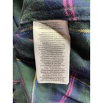 Lauren Ralph Lauren Women's XS Crest Embroidered Sleep Shirt Dress Green Plaid Photo 5
