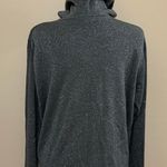 Susan Graver Gray Metallic Hoodie Sweater Jacket Photo 6