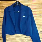 Beautiful S Navy Bolero Jacket Striped Hankie Blue Photo 0
