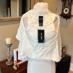 Me Jane  Cream Off White Sherpa Wrap Stole Faux Fur Vest Plush Womens XS Shrug Photo 13