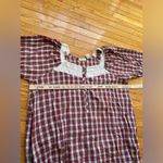 Victoria's Secret Vintage Victoria Secret Plaid Lace Nightgown Sz L Peasant Prairie Cottage Photo 3
