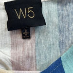 Anthropologie  W5 Striped Tie-Front Top multicolor stripes Size Small EUC Photo 2