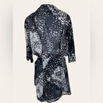 Intermix  Dress 100% Silk Animal Print Long Sleeve Sz Small Formal Party Church‍‍ Photo 2