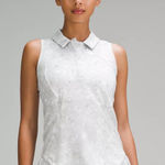 Lululemon Quick Dry Sleeveless Polo Shirt Terrazzo Marble Silver Ice Size Large Photo 0