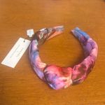 Anthropologie  Katchel Sunset Pink Tie Dye Knotted Headband New With Tags Photo 4