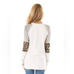 Christmas Snowman Snowflake Leopard Striped T Photo 1