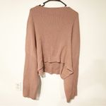 Eloquii  Plus Size Mauve Knit Ribbed Crop Sweater Slit Sleeve Size 26/28 Photo 5