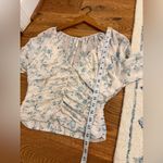 Free People  Final Rose Top Smocked Top size Small Photo 9