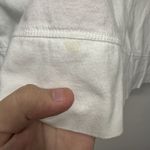 L.L.Bean  womens White hooded long tunic beach cover-up pocket sz Medium Photo 1