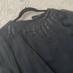 Teri Jon by Rickie Freeman Black Chiffon Overlay Capelet Gown Dress Photo 2