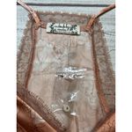 Free People NEW INTIMATELY PEACH/PINK EMBROIDERED SATIN SLEEP CAMI SMALL LACEY Photo 5
