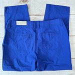 Chico's Chico’s Secret Stretch Waist Casual Straight Leg Crop Pants in Royal Blue Grotto Photo 1