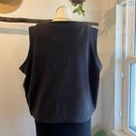 Black Plush Soft Plaid Patchwork Snap Button Sweater Vest Top Size 3X Holiday Photo 6