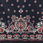 Talbots Navy and Red Bandana Patterned Skirt 12P Photo 2