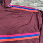 GapFit Women's Hooded Windbreaker Jacket Coat Burgundy S SM Small Athletic Photo 4