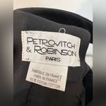 Petrovitch & Robinson Paris Designer Black Classic Cocktail Dress Photo 3