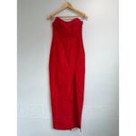 superdown  Revolve Ryleigh Red Bustier Strapless Maxi Stretch Bodycon Knit Maxi S Photo 1