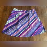Title Nine  Purple Pink White Black Pattern Skort - Size S Photo 1