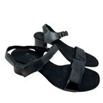 Munro  Sandals‎ Size 8.5 Wide Black Open Toe Leather Denise II Block Heel NEW Photo 2