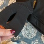 Athleta jacket dark black large soft furry inside heavy and warm Photo 1