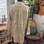 United Colors Of Benetton  Pure Linen Khaki Tan Button Up Shirt Photo 1
