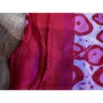 Raj Anthropologie 100% Cotton Scarf Pink Animal PrintMade In India 50”x60” Photo 4