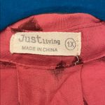 Just living  Red Heart Button Down Shirt Photo 1