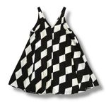 Sam Edelman  Geometric Black White Diamond Check Slip‎ Dress Women’s M Lined Photo 6