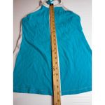 Lululemon  Halter Top Tank Athletic Teal Blue White Built In Bra Size 8 no‎ pad Photo 4