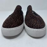 Time and Tru Women's Animal‎ Print Twin Gore Mules Faux Fur Insides Size 10 Brown Photo 2